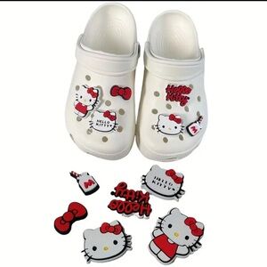 NEW SANRIO HELLO KITTY Silicone PVC Croc Inspired Shoe Charms
